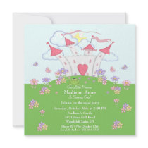 Princess 1st Birthday Party Invitation