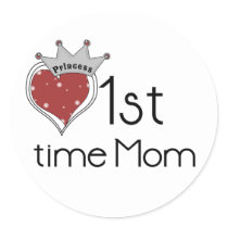 Princess 1st Time Mom - Customized Sticker