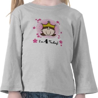 Princess 4th Birthday shirt