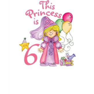 Princess 6th Birthday shirt