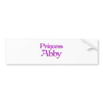 Princess Abby Bumper Stickers