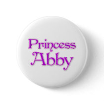 Princess Abby Pinback Button