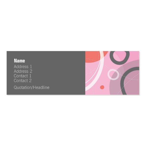 Princess Abstract Profile Card Business Cards