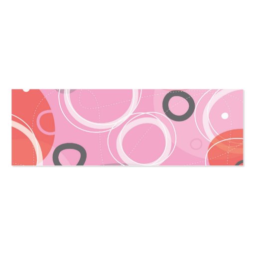Princess Abstract Profile Card Business Cards (back side)