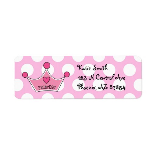 Princess Address Labels Zazzle