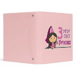 Princess Age 3 3 Ring Binder