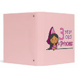 Princess Age 3 Vinyl Binders