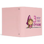 Princess Age 3 3 Ring Binder