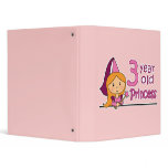 Princess Age 3 3 Ring Binders