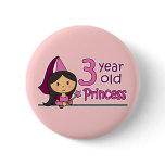 Princess Age 3 Pin
