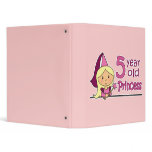 Princess Age 5 3 Ring Binder