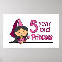 Princess Age 5 Print