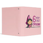 Princess Age 6 3 Ring Binders