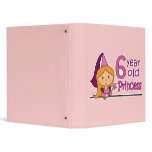 Princess Age 6 Vinyl Binders
