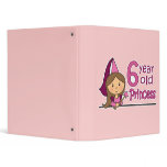 Princess Age 6 3 Ring Binders