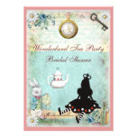 Princess Alice in Wonderland Bridal Shower Custom Announcement