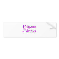 Princess Alissa Bumper Stickers