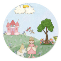 Princess and her castle sticker