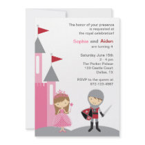 Princess and Knight Invitations