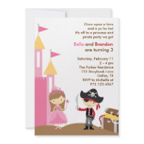 Princess and Pirate Invitation