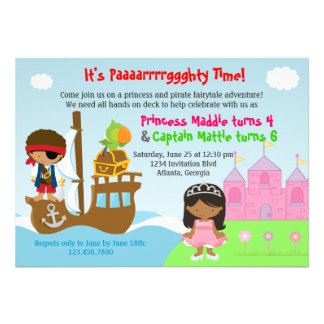 Princess Birthday Party Invitations on Twin Birthday Invitations  700  Twin Birthday Announcements   Invites