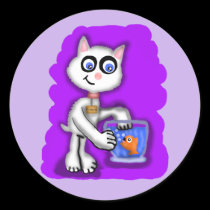 Princess and the Goldfish Sticker by Rajee1 Princess and the Goldfish Sticker