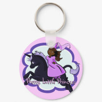 Princess and Unicorn Keychain by Customizables Princess and Unicorn Keychain