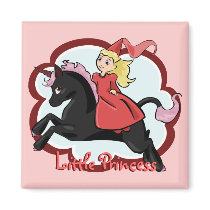 Princess and Unicorn Magnet by Customizables Princess and Unicorn Magnet