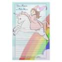 Princess and Unicorn Stationery by Customizables Princess and Unicorn Stationery