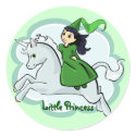Princess and Unicorn Sticker by Customizables Princess and Unicorn Sticker