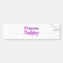 Princess Ashley Bumper Stickers