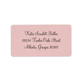 Princess Baby Shower Address Label