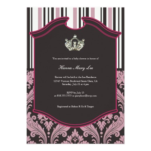 Princess Baby Shower Invitation