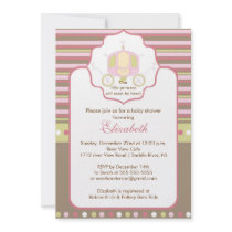 Princess Baby Shower Invitation Pretty Carriage