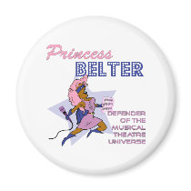 Princess Belter (dark skin) Magnet magnets
