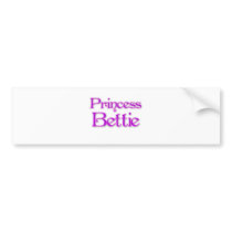 Princess Bettie Bumper Sticker
