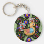 Princess Birdie w/Background Keychain
