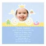 Princess birthday party carriage photo invitation invitations