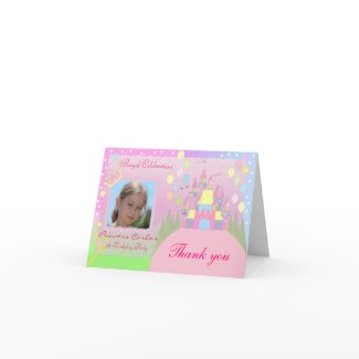 Princess Birthday Party Invitation 022C card