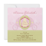 Princess Birthday Party Invitation Cute Carriage