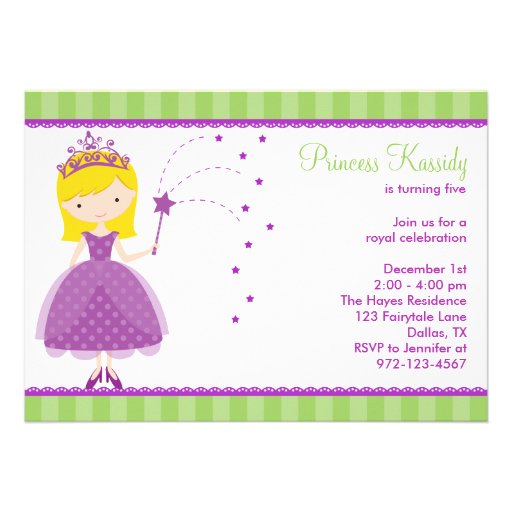 Princess Birthday Party Invitations