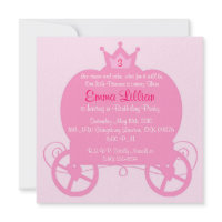 princess birthday party invite cute fun pink zazzle_invitation