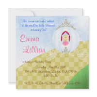 princess birthday party invite cute fun pink zazzle_invitation