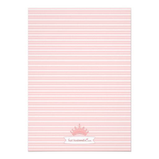 Princess Birthday Party Pink Crown Invitation