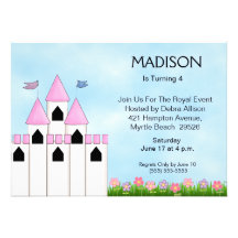 Princess Birthday/Tea Invitations