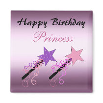 Princess Birthday Wishes Magnet