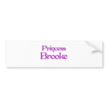 Princess Brooke Bumper Sticker