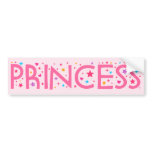 Princess bumper sticker