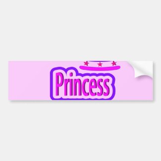 Princess bumper sticker