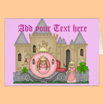 Princess Card Thank you, birthday, invitation cards
